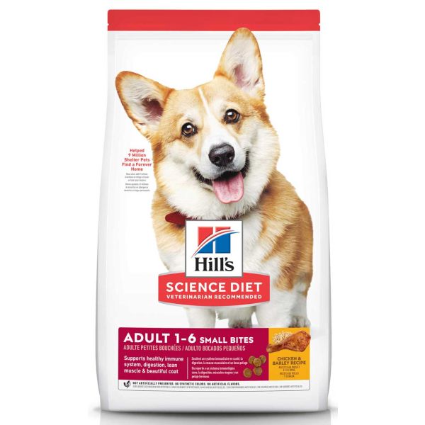 Science Diet Dog Adult Small Bites Chicken Barley Recipe 5 lb