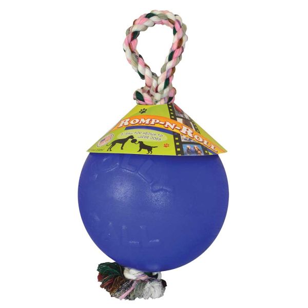 Jolly Ball Romp N Roll Blue 8in for Large Dogs 60 lbs