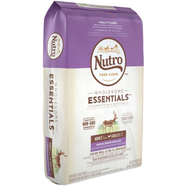 NUTRO Wholesome Essentials Adult Venison Meal Brown Rice Oatmeal 30lb