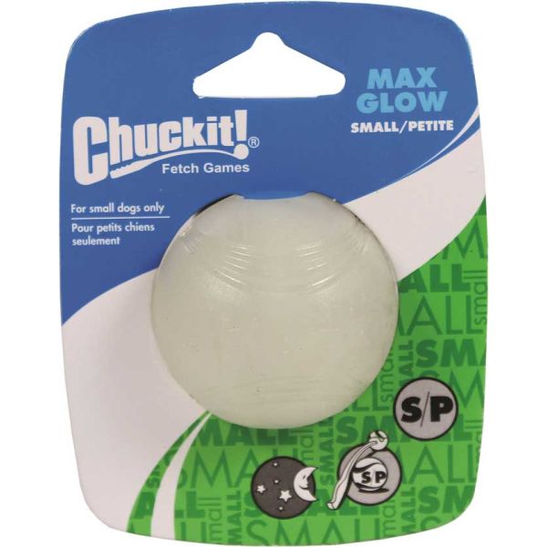 Chuckit Max Glo Ball Dog Toy Small
