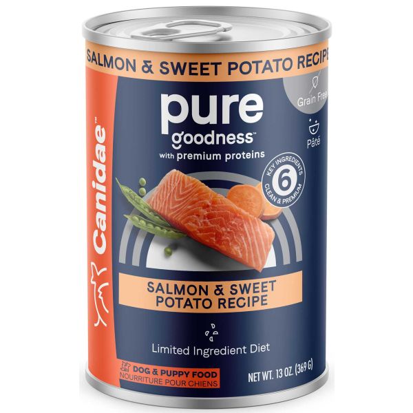 Canidae Pure Salmon Sweet Potato Recipe 13oz Dog Can