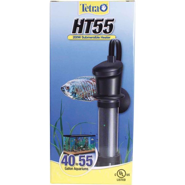 Submersible Heater HT55 200 Watt For Aquariums 40 55gallons