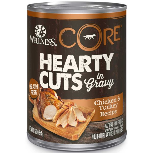 Wellness Core Hearty Cuts in Gravy Chicken Turkey 12.5oz can