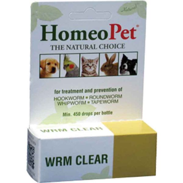 HomeoPet WRM Clear 15mL