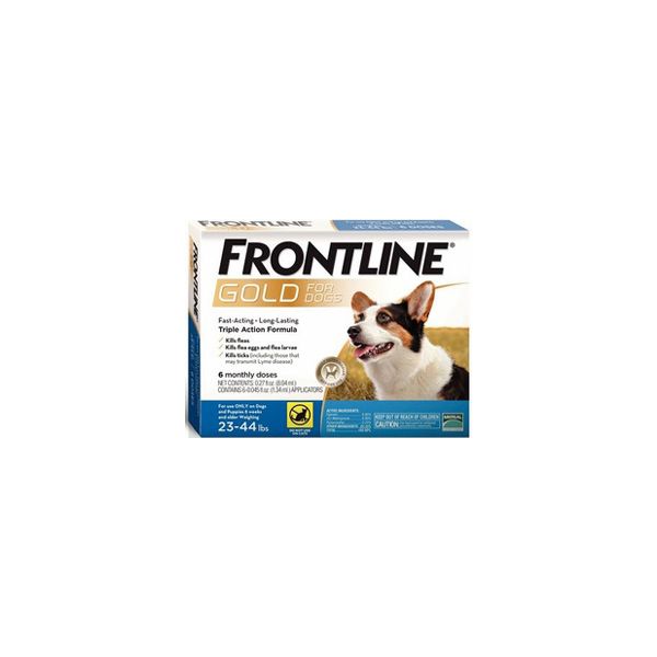 Frontline Gold for Dogs 23 44lbs 3 Month Supply