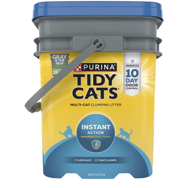 Tidy Cats Scoop Instact Action Cat Litter 35lb Pail