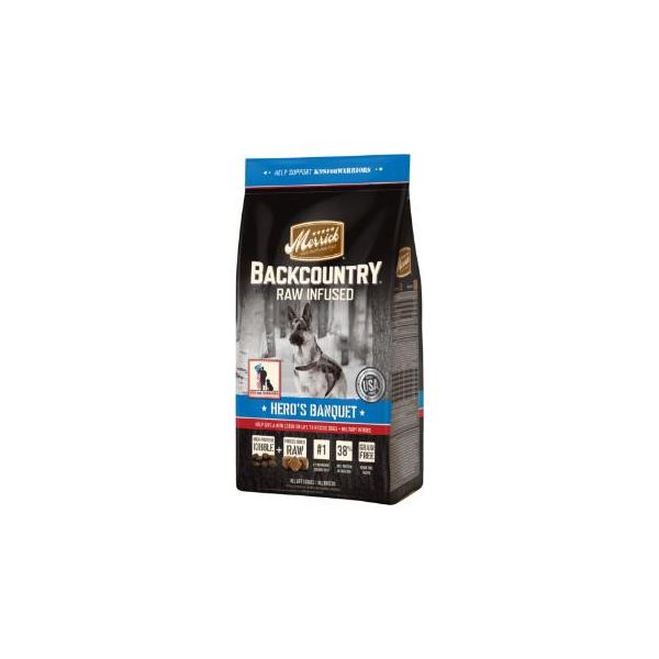 MERRICK BACKCOUNTRY Raw Infused Dog Hero s Banquet 4lb