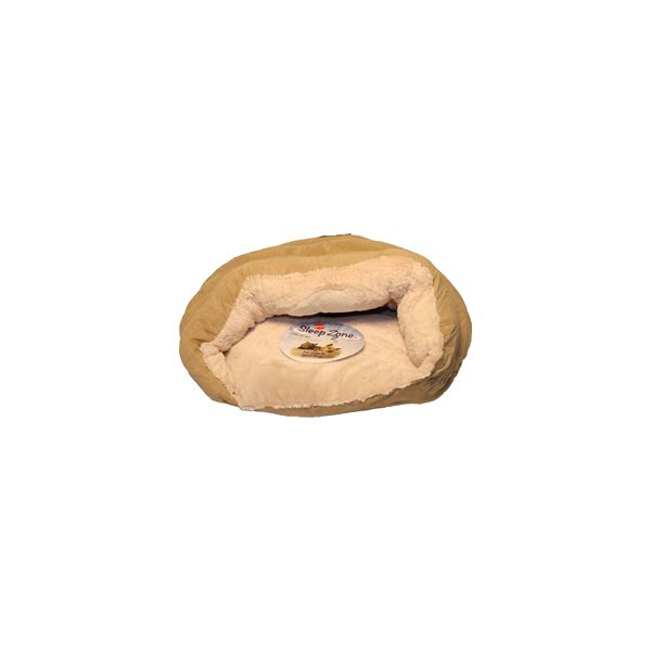 Sleep Zone Cuddle Cave Bed Tan 22in
