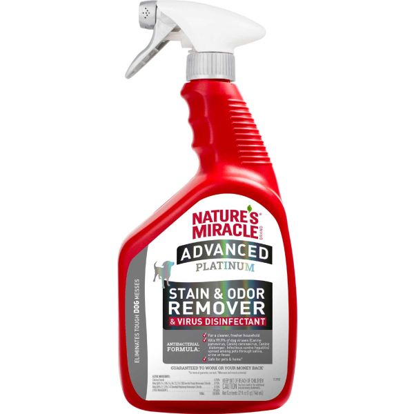 NATURE S MIRACLE Advanced Dog Stain Odor Remover Virus Disinfectant 32oz