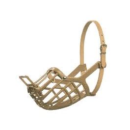 Leather brothers italian basket dog muzzle outlet