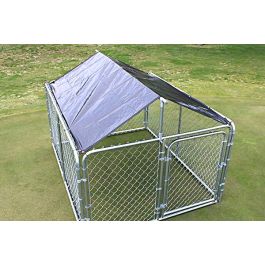 Dog online kennel roof