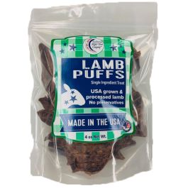 Lamb Puffs Lamb Lung Dog Treat 4 oz bag