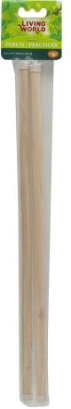 LIVING WORLD Wooden Perches Parakeet 16in 2pk