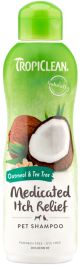 TropiClean Oatmeal & Tea Tree Medicated Itch Relief Shampoo for Pets, 20oz