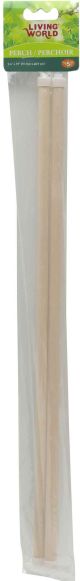 LIVING WORLD Wooden Perches Parakeet 19in 2pk