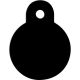 Quick-Tag Small Circle - Black