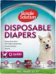 Disposable Diaper XX-Large 12pk - WAISTS 22IN-37IN