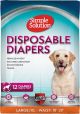 Disposable Diaper Large / Extra Large 12pk - Waists 18in-27in