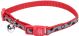 Reflective Adjustable Breakaway Cat Collar Red Bubbles - 3/8