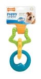 NYLABONE Puppy Teething Rings Bacon Flavor - For Puppies up to 25lbs