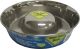 Premium Rubber-Bonded Stainless Steel Slow Feed Bowl Large