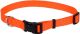 Adjustable Nylon Dog Collar with Tuff Buckle - Orange