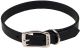 Circle T Oak Tanned Leather Collar Black 3/4