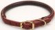 Circle T Latigo Leather Round Collar w/ Solid Brass Hardware - Brown