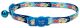 Fashion Safe Cat Adjustable Breakaway Collar 3/8 Inch Blue Fish