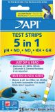 API 5 in 1 Aquarium Test Strips 25ct