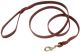 Circle T Latigo Leather Twist Leash w/ Solid Brass Hardware - Brown