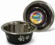 2 Paw Stainless Steel Bowl Black