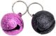 Frosted Designer Cat Bell Round Pink & Grey 2pk