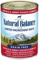 Natural Balance Dog Can LID Buffalo & Sweet Potato 13oz