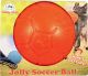 Jolly Ball Soccer Ball Orange 8in - For Large Dogs Over 40lbs