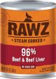 RAWZ 96% Beef & Beef Liver Dog can 12.5oz