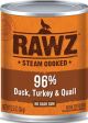 RAWZ 96% Duck, Turkey & Quail Dog Can 12.5oz