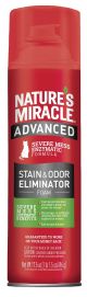 NATURES MIRACLE Just for Cats Advanced Stain & Odor Eliminator Foam 17.5oz