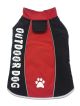 Outdoor Dog All Weather Jacket Red X-Small 8in-10in