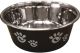 Barcelona Bowl Stainless Steel Dish Black Medium 32oz