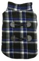 Plaid Reversible Coat - Navy & Black - Small 10in-14in