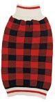 Plaid Red Sweater - Medium 14in-19in