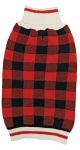 Plaid Red Sweater - Medium 14in-19in