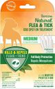 TROPICLEAN Natural Flea & Tick Spot On - Medium - For Dogs 35 - 75lbs 4pk
