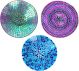 Mosaic Glass Birdbath with Stand 16in - Assorted Colors