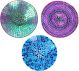 Mosaic Glass Birdbath with Stand 16in - Assorted Colors