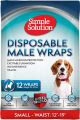 Disposable Male Wraps Small - Waist 12-19in 12pk