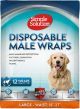Disposable Male Wraps Large - Waist 18-27in 12pk