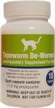 Tapeworm De-Wormer Supplement for Cats 10 capsules
