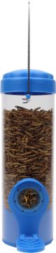 Dried Mealworm Feeder Blue with Flexports 3.5oz